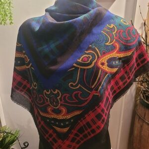 Glentex Vintage Multi Colored Scarf